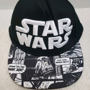 Star Wars Lucasfilm Hat Size S/M 4-7 Years Old Comic Strip R2D2 Boba Fett Vader